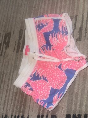 Lilly Pulitzer Chrissy Short Blue Haven Little Flamenco Size Medium